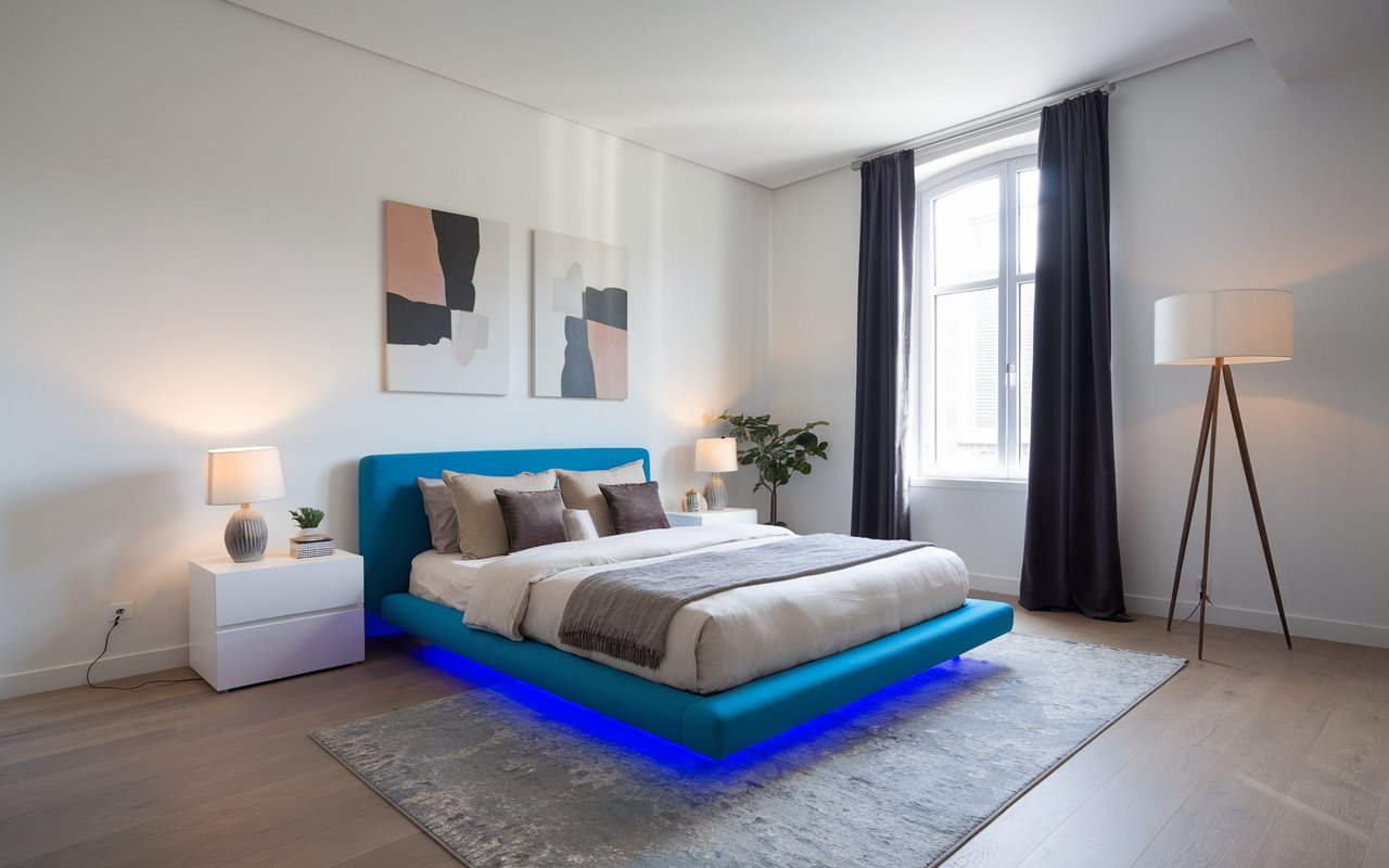 Paturi cu iluminare LED: design modern și funcționalitate superioară